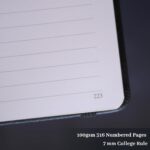 A5 Hardcover College-Ruled Notebook — 316 Pages, Vintage Diary