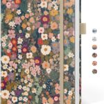 A5 Hardcover Leather-Finish Lined Journal for Writing