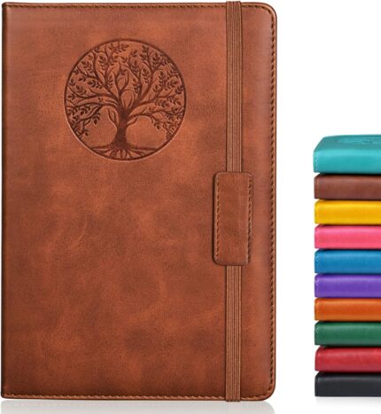 A5 Hardcover Lined Journal — 256 Thick Pages, Vintage Cover