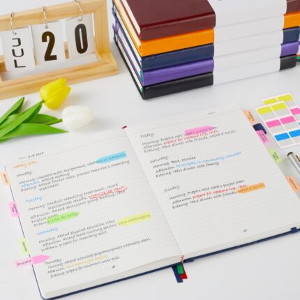 A5 Hardcover Lined Notebook — 320 Pages, 100 GSM Paper