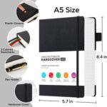 A5 Hardcover Lined Notebook — 320 Pages, 100 GSM Paper