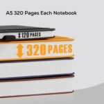 A5 Hardcover Lined Notebook — 320 Pages, 100 GSM Paper