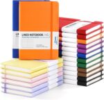 A5 Hardcover Ruled Journal — Pack of 20, Faux Leather Cover