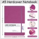 A5 Hardcover Ruled Journal — Pack of 20, Faux Leather Cover