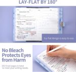 A5 Lockable Diary with Pen — 192 Pages, Marble Cover, Purple