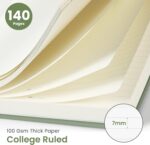 A5 Spiral Hardcover Notebook — 140 College-Ruled Pages