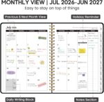 Academic Planner July 2026 &ndash; June 2027 — Hardcover with Tabs