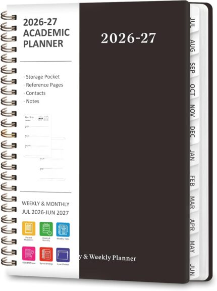 Daily Agenda Planner A5 July 2026 &ndash; June 2027 — Weekly and Monthly