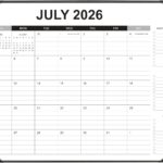 Desk Pad Calendar 2026&ndash;2027 — 22 x 17 Inch, July 2026 to December 2027