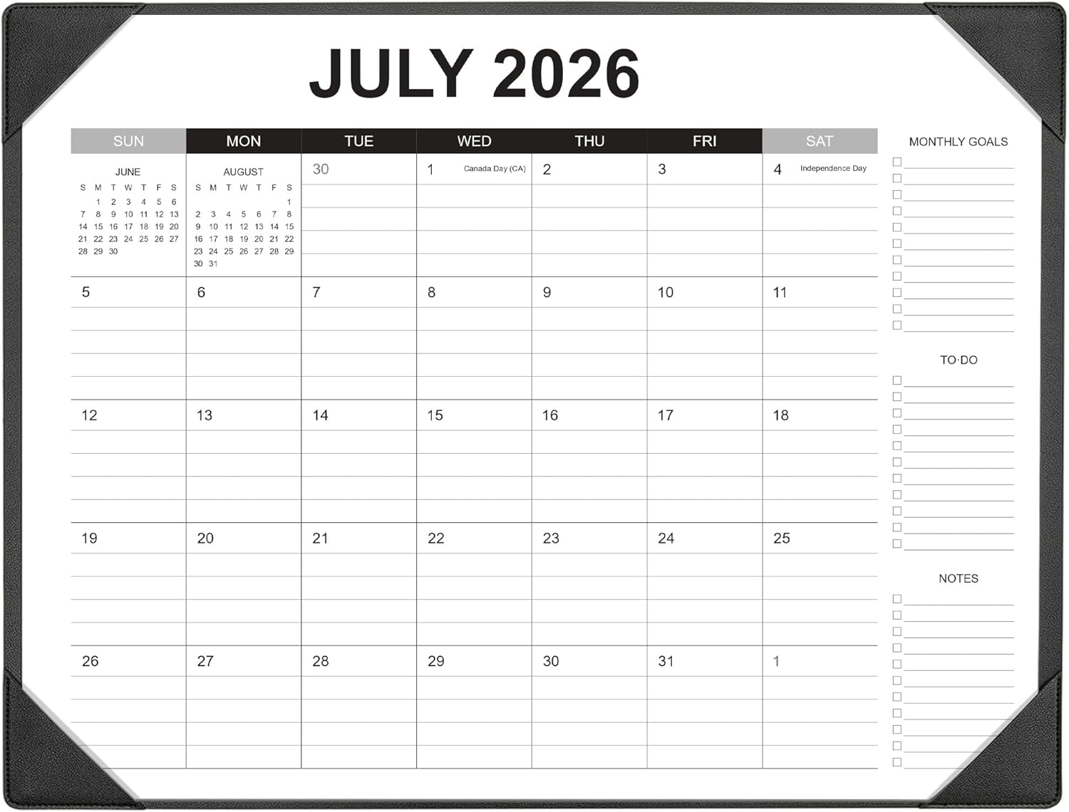 Desk Pad Calendar 2026–2027 — 22 x 17 Inch, July 2026 to December 2027 Desk Pad Calendar 2026–2027 — 22 x 17 Inch, July 2026 to December 2027