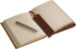 Handmade Leather-Bound Unlined Journal 6 x 8 Inch — Rustic Finish