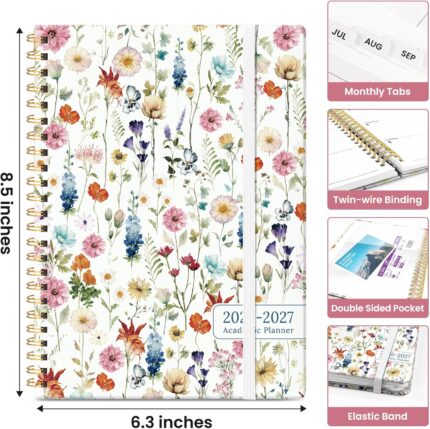 Monthly and Weekly Planner July 2026 &ndash; June 2027 — 6.3 x 8.5 Inch