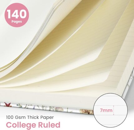 Spiral Hardcover Lined Journal 6 x 8 Inch — 140 Pages