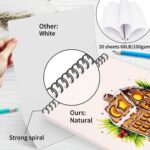 Spiral Sketch Book 8.5 x 11 Inch — Pack of 10, 100 GSM Drawing Paper