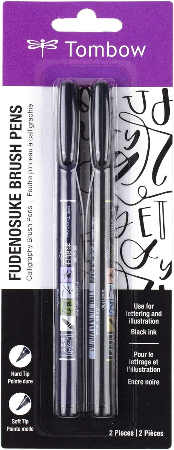 Two-Pack Fude Brush Pens