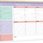 Undated Weekly To-Do Notepad 8.5 x 11 Inch — Tear-Off Desk Planner