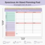 Undated Weekly To-Do Notepad 8.5 x 11 Inch — Tear-Off Desk Planner