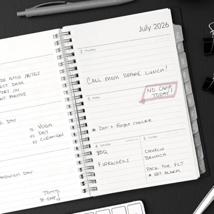 Weekly and Monthly Academic Planner 5 x 8 Inch — Wirebound, 2026&ndash;2027
